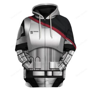 Star Wars Captain Phasma's Armor Hoodie Sweatshirt Sweatpants Tshirt Hawaiian shirt SWHS78