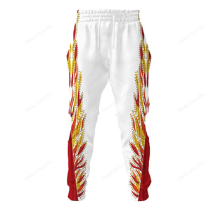 Elvis Flame Outfit - Costume Cosplay Hoodie Sweatshirt Sweatpants