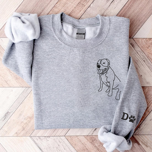 Custom Photo Pet - Embroidered Hoodie, Sweatshirt, Tshirt - Gift for Pet Lovers