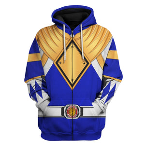 Blue Ranger Dragon Shield  Mighty Morphin Power Ranger - Hoodie Set, Sweatshirt, Sweatpants