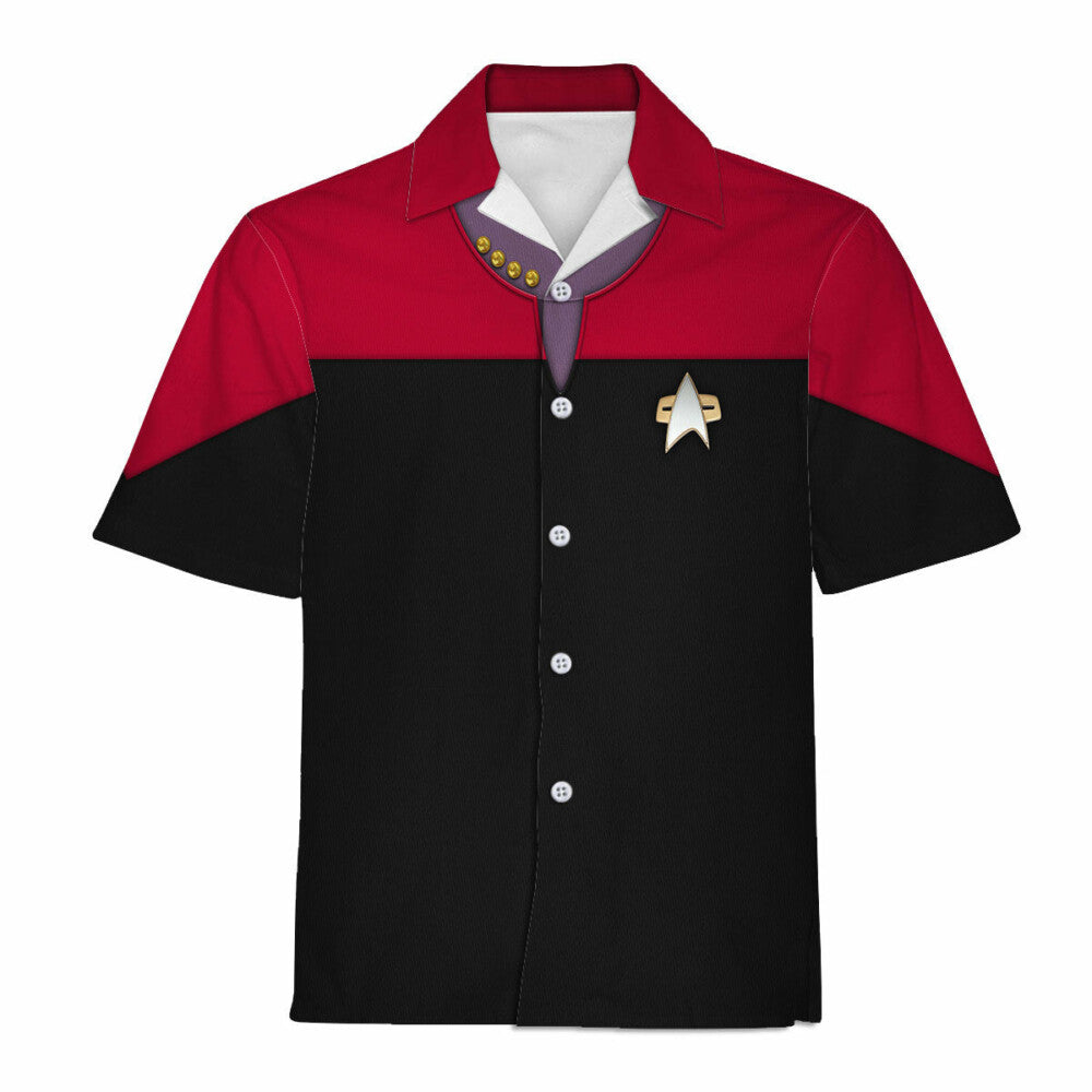 Star Trek Voyager Red Costume Cool Hawaiian Shirt