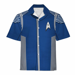 Star Trek Discovery Uniform Gold Cool Hawaiian Shirt