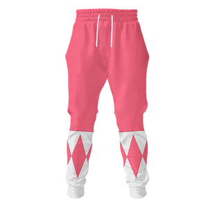 Pink Ranger Mighty Morphin The Movie (1995) C1 - Hoodie Set, Sweatshirt, Sweatpants PRHS88