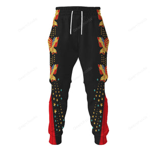 Elvis EAGLE Black - Costume Cosplay  Hoodie Sweatshirt Sweatpants Hawaiian shirt Tshirt ELHS13