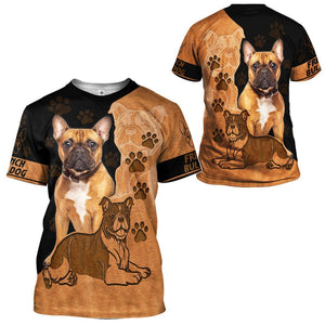 French Bulldog T-Shirt 3D For Men & Women