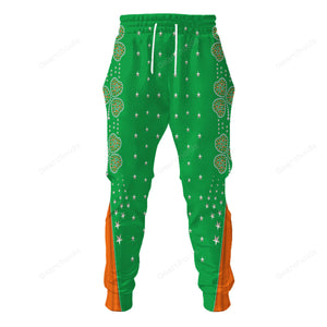 Celebrating the King: Elvis Presley Green - Costume Cosplay Hoodie Sweatshirt Sweatpants ELHS26