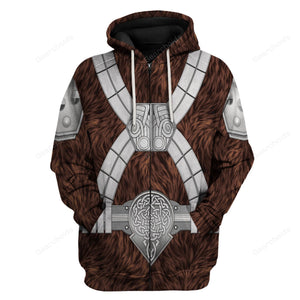 Star Wars Black Krrsantan, Brown Costume Hoodie Sweatshirt Sweatpants Tshirt Hawaiian shirt SWHS32