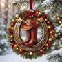 LA02.  Cowgirl & Cowboy Boots Western Christmas Gift For Her - Personalized Acrylic Ornament