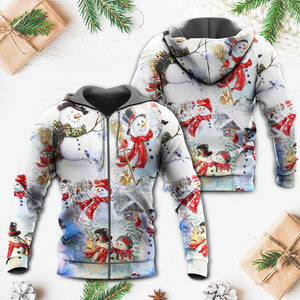 Snowman Christmas Merry Xmas - Hoodie