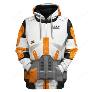 Star Wars Commander Cody Costume Hoodie Sweatshirt Sweatpants SWHS46