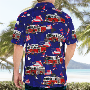 Rochelle Park, Rochelle Park Fire Department, 4Th Of July Hawaiian Shirt