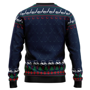 Ho Ho Hole In One Ugly Christmas Sweater