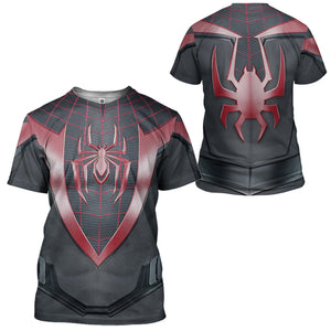 Spiderman Miles Morales T-Shirt 3D For Men & Women