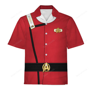 Star Trek Captain Spock Costume Officer Hawaiian Shirt