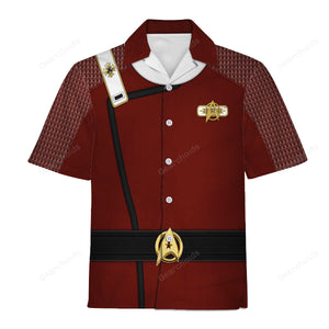 Star Trek Admiral Pike Costume Hawaiian Shirt