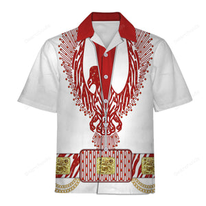 Elvis Red Phoenix Suit - Costume Cosplay Hawaiian Shirt ELHS37