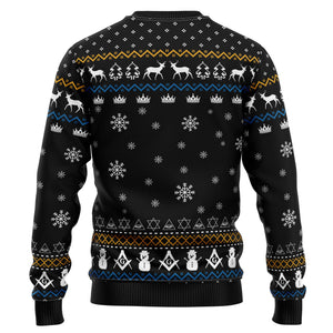 Freemason Ugly Christmas Sweater For Men And Women