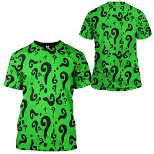 DC The Riddler T-Shirt 3D For Men & Women