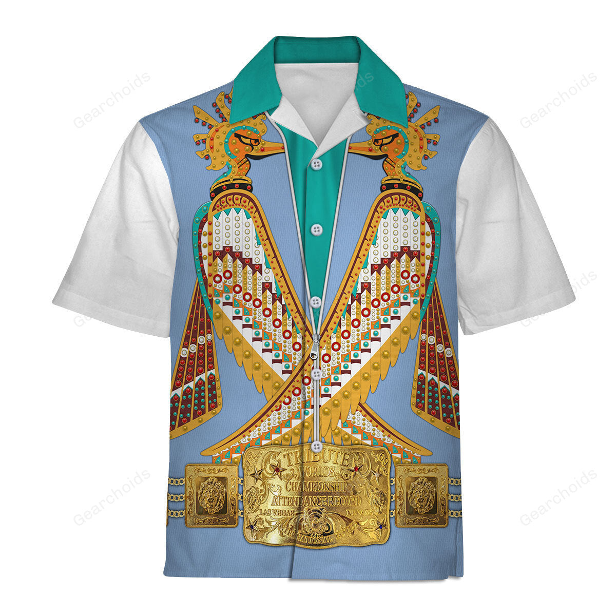 Elvis Prehistoric Bird Outfit - Costume Cosplay Hawaiian Shirt ELHS33