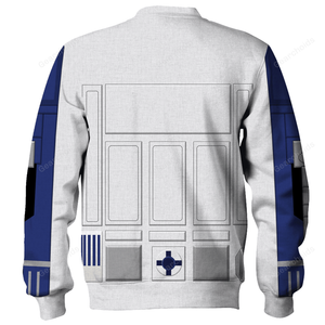 Star Wars R2 D2 Robot Costume Hoodie Sweatshirt Sweatpants SWHS15