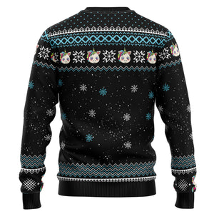 Unicorn Pew Pew Ugly Christmas Sweater For Men And Women