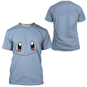 Pokemon Squirtle Costume Cosplay T-Shirt 3D