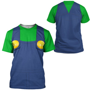 Luigi T-Shirt 3D For Men & Women