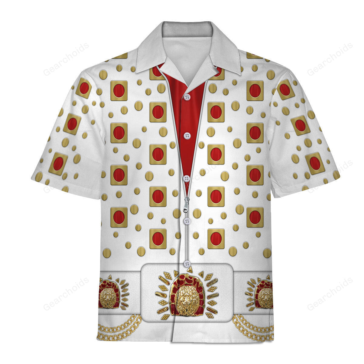 Elvis Eyelet Suit - Costume Cosplay Hawaiian Shirt ELHS45