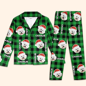 Custom Photo May Your Days Be Furry & Bright - Christmas Gift For Pet Owners, Pet Lovers - Personalized Pajama Pants NA94