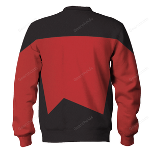 Star Trek The Next Generation Red Hoodie Sweatshirt Sweatpants