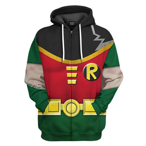 Teen Titan Robin Costume Cosplay Hoodie For Men And Women