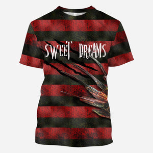 Sweet Dreams Freddy's Coming For You At Halloween - 3D TShirt