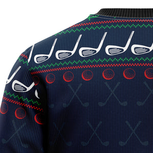 Ho Ho Hole In One Ugly Christmas Sweater