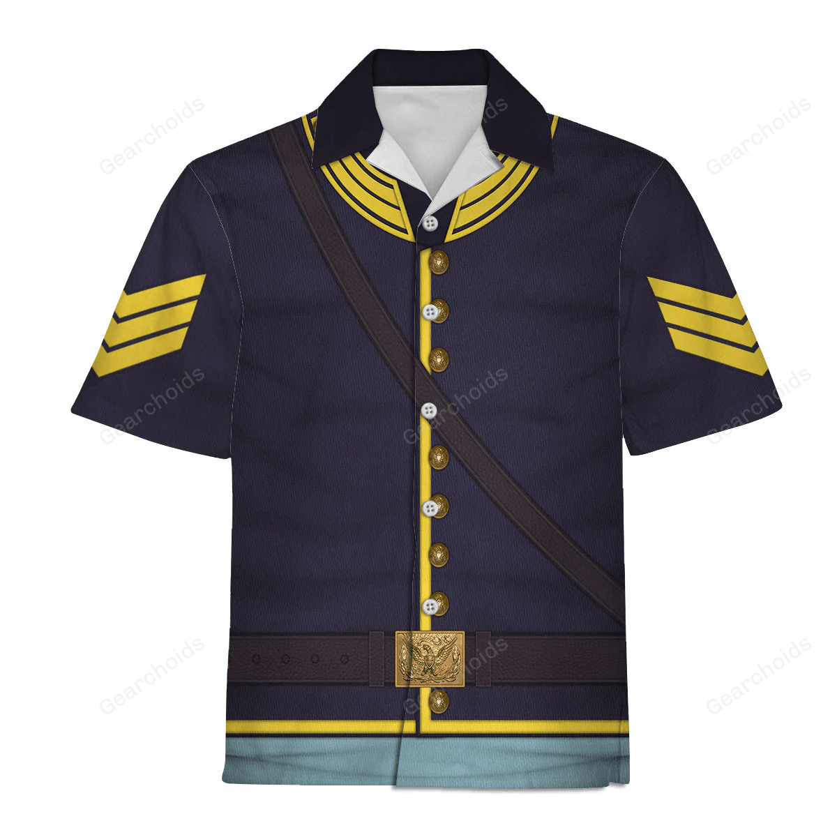 American Union Army- Cavalry Sergeant Uniform Hawaiian Shirt