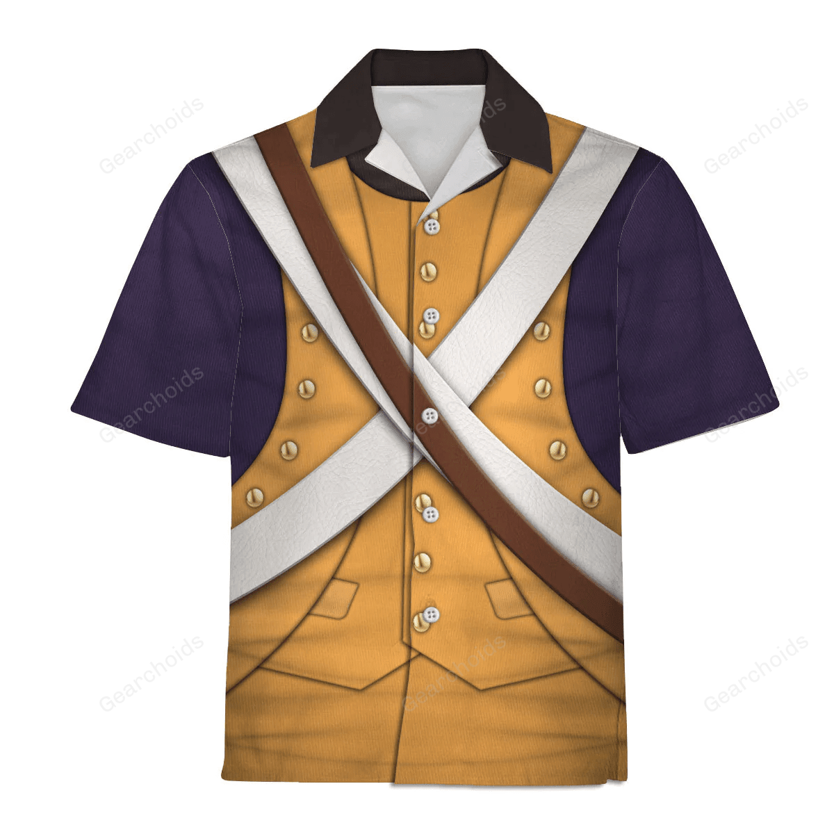 American Infantry-Full Marching-1776-1783 Uniform Hawaiian Shirt