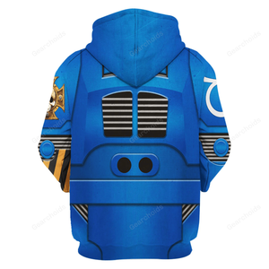 Terminator Armor Ultramarines - Costume Cosplay Hoodie Sweatshirt Sweatpants WHHS141