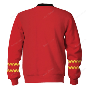 Star Trek The Original Series Scott Red Hoodie Sweatshirt Sweatpants