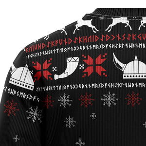 Valhalla Viking Ugly Christmas Sweater For Men And Women