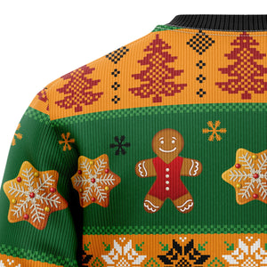 Oh Snap Gingerbread Ugly Christmas Sweater