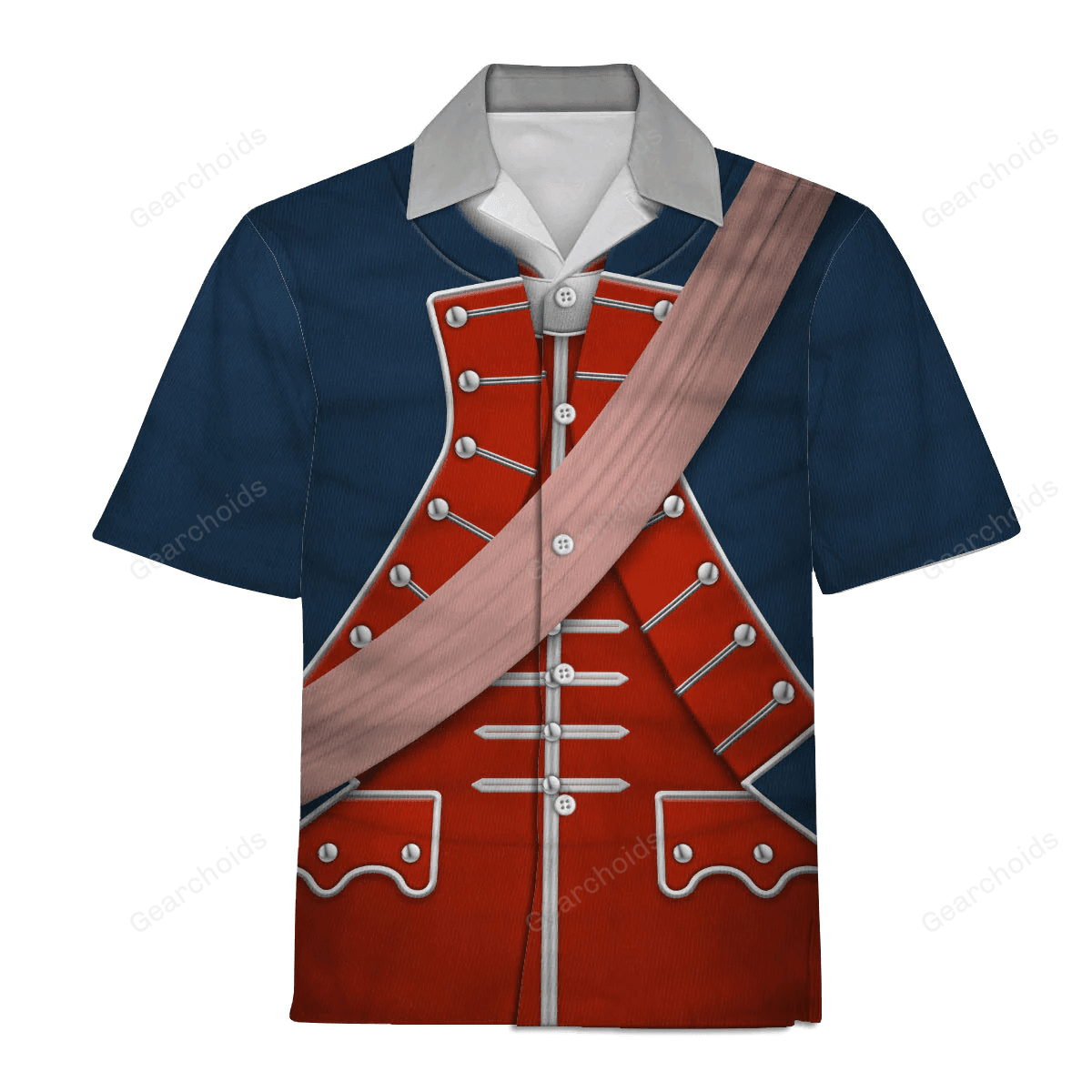 George Washington In Uniform As Colonel Uniform Hawaiian Shirt