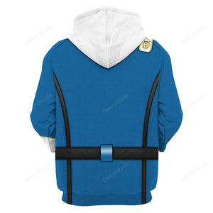 Star Trek Wrath Of Khan Kirk Spock Starfleet Blue Hoodie Sweatshirt Sweatpants