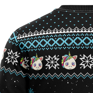 Unicorn Pew Pew Ugly Christmas Sweater For Men And Women