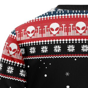 Alien Ugly Christmas Sweater For Men And Women