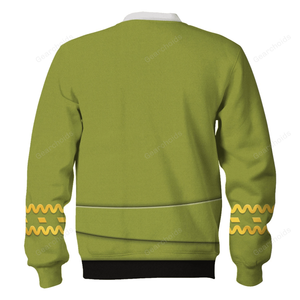 Star Trek TOS Kirk Green Tunic Hoodie Sweatshirt Sweatpants