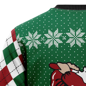 Golfer Santa Ugly Sweatshirt - Gift for Dad, Grandpa, Husband