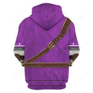 Purple Link Attire Hoodie Sweatshirt Sweatpants ZDHS48