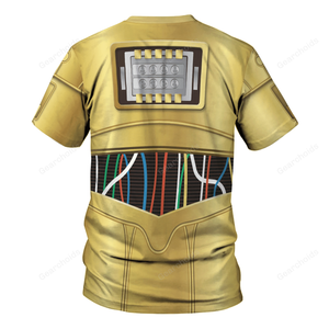 Star Wars C-3PO Costume T-Shirt For Men And Women SWHS02