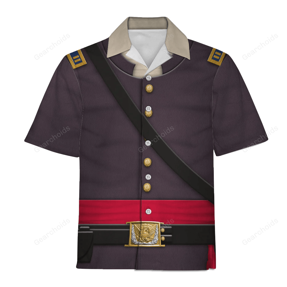 US Union Army Infantry Officer-Captain Uniform Hawaiian Shirt