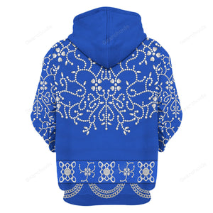 Elvis Blue Swirl - Costume Cosplay Hoodie Sweatshirt Sweatpants