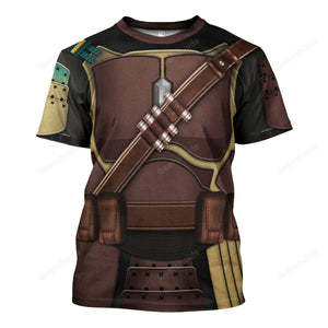 Star Wars Mandalorian Samurai Cosplay Hoodie Sweatshirt Sweatpants Tshirt Hawaiian shirt SWHS36